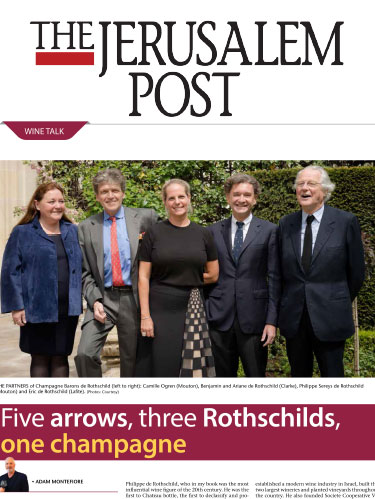 THE JERUSALEM POST ⋆ Champagne Barons De Rothschild